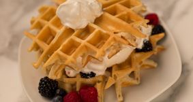 Boozy Berry Waffles