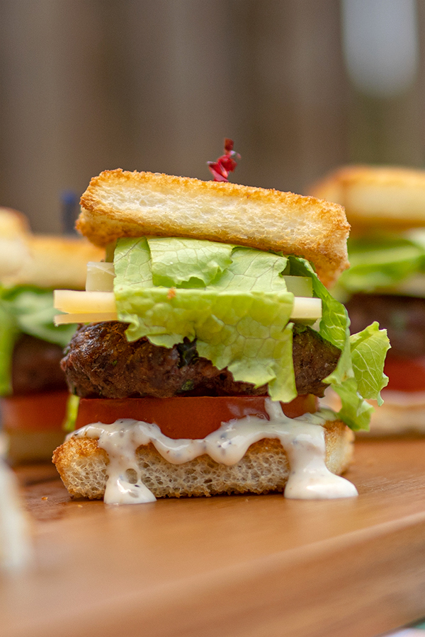 Caesar Sliders on a Stick Caesar Sliders on a Stick