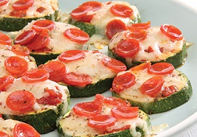 Zucchini Pizza Bites Zucchini Pizza Bites