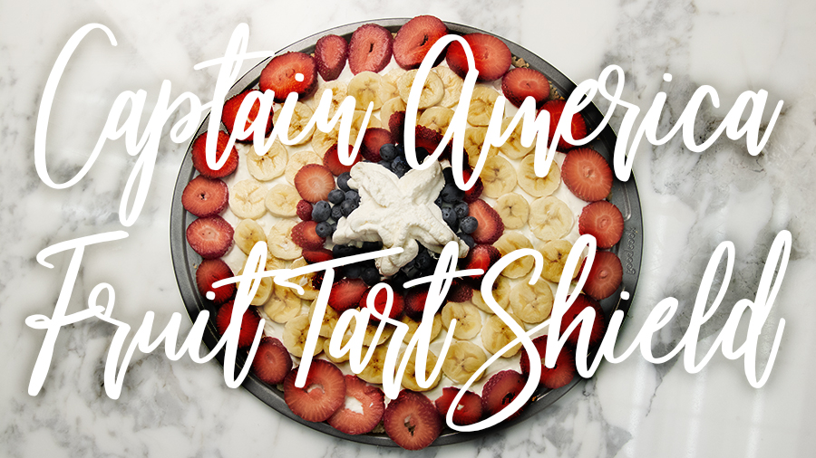 Captain America Fruit Tart Shield Captain America Fruit Tart Shield