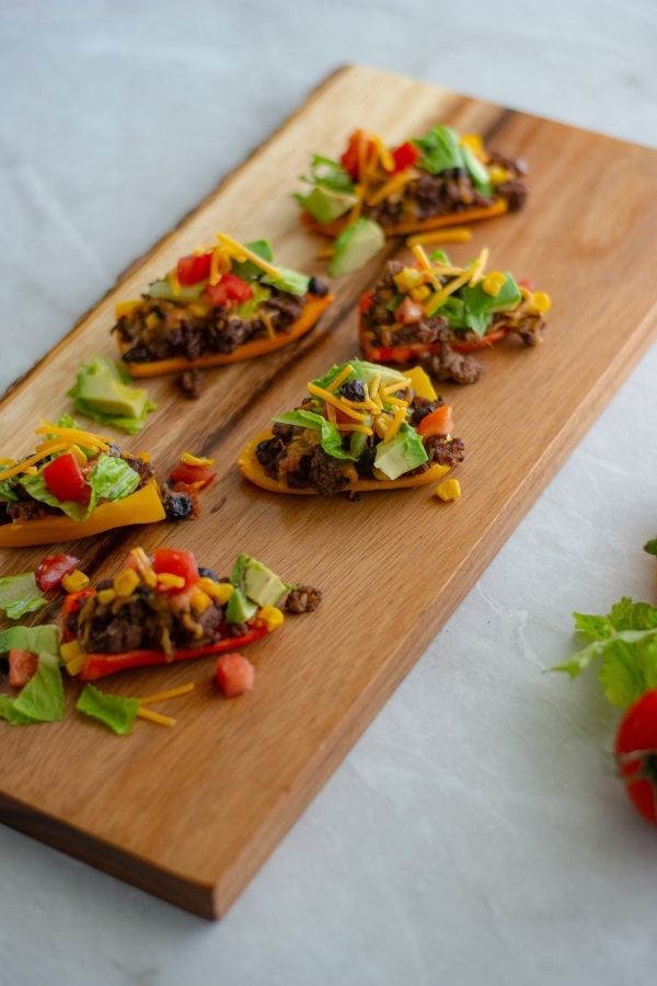 Mini Bell Pepper Nachos Mini Bell Pepper Nachos