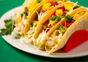 Tilapia Tacos with Simple Mango Salsa 