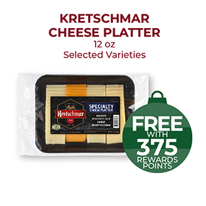 Kretschmar Cheese Platter 12oz, Selected Varieties