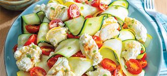 Zucchini and Summer Squash Ribbon Salad